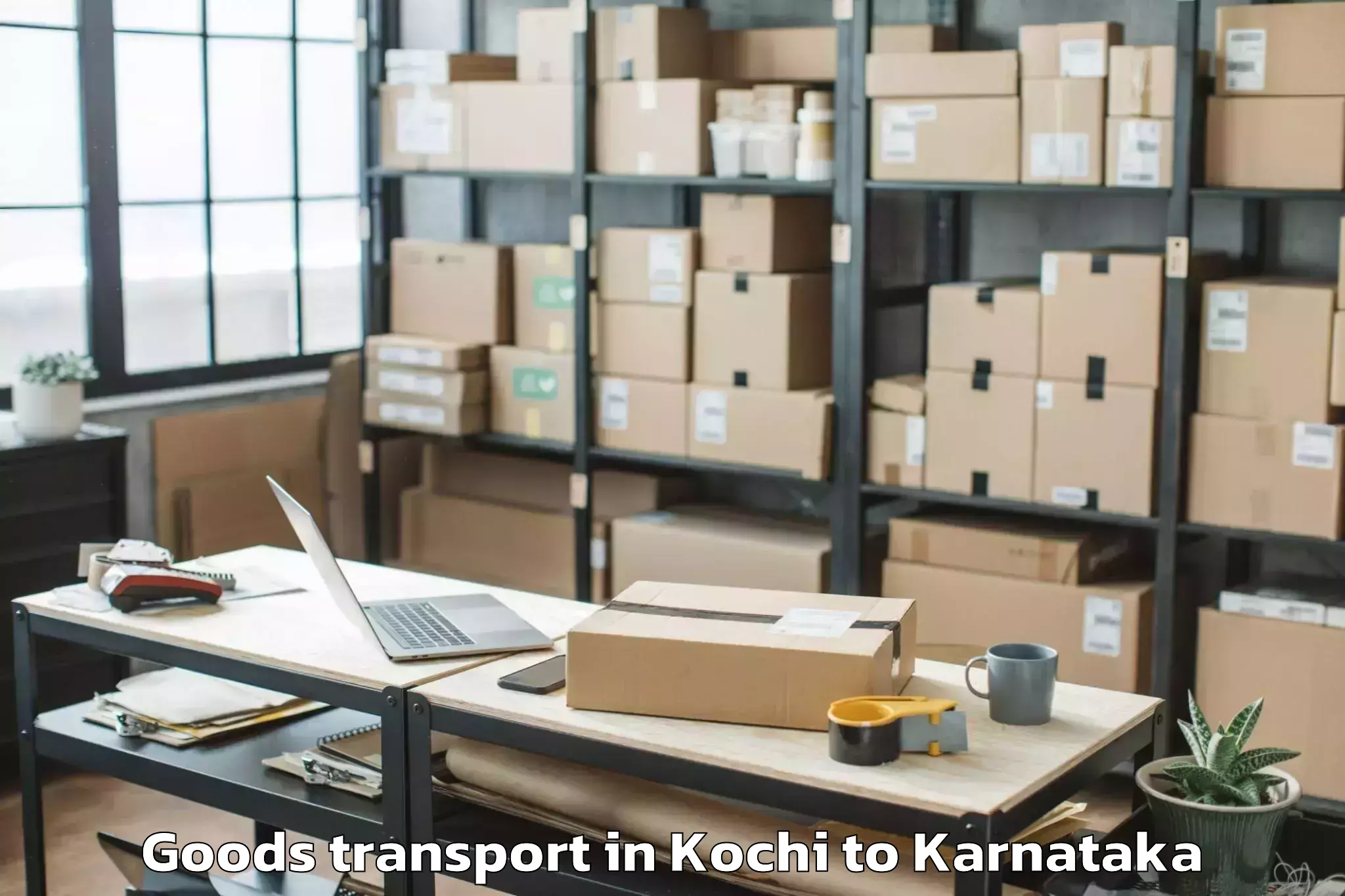 Reliable Kochi to Abhilashi University Bangalore Goods Transport